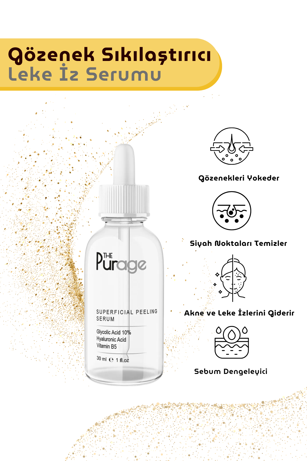 Superficial Peeling Gözenek Sıkılaştırıcı Leke İz Giderici Serum
