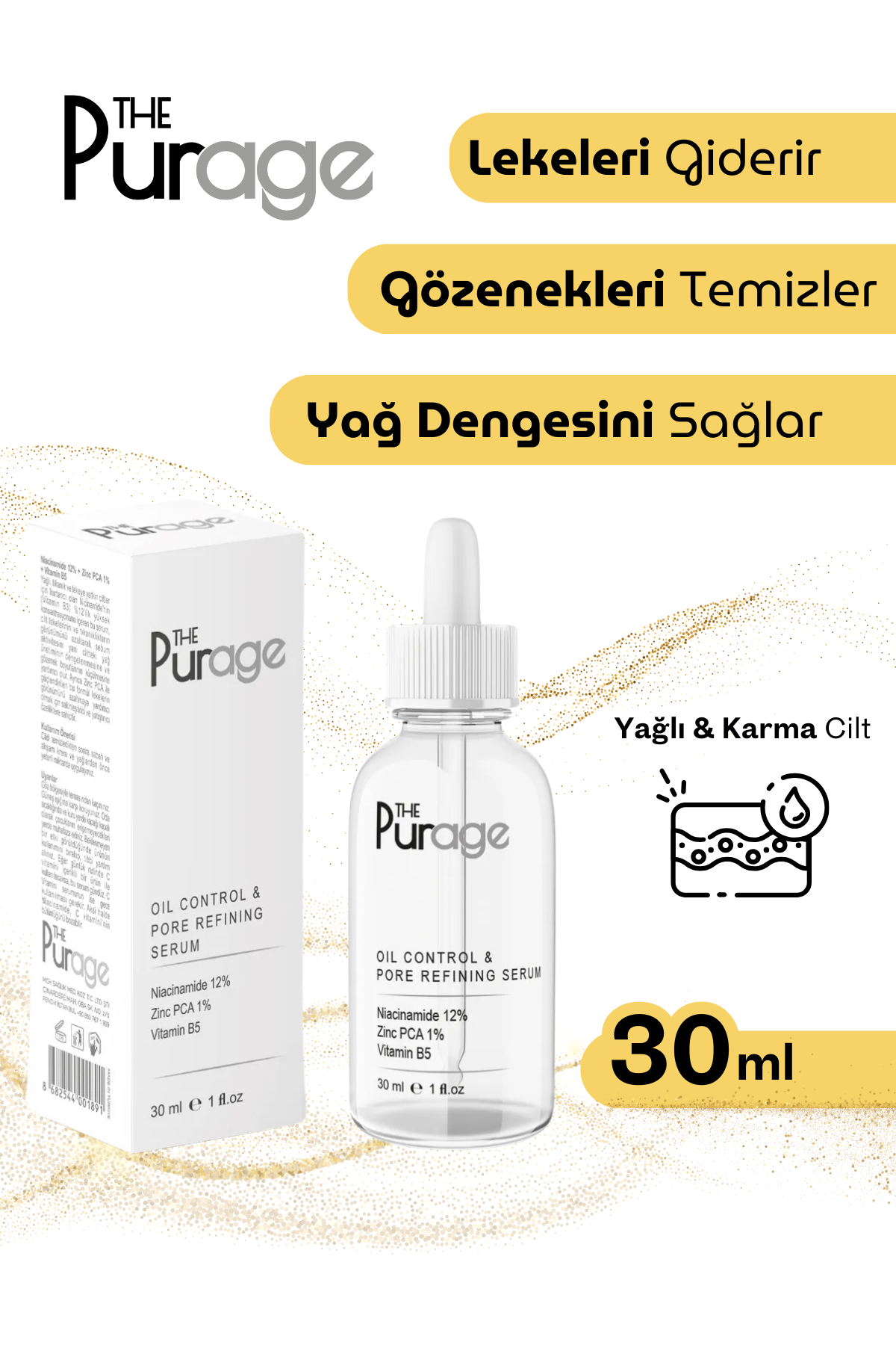 Oil Control & Pore Refining Yağlı Cilt Gözenek Arındırıcı Serum